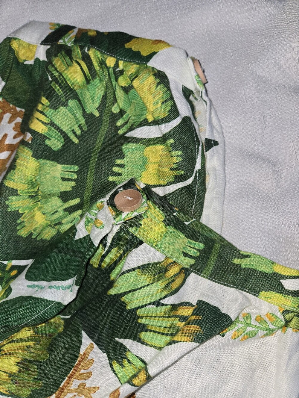 Farm Rio Tropical Forest Linen Jumpsuit XL NWT Brunch Weekend Chic - Picture 11 of 12
